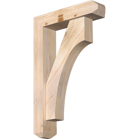 Ekena Millwork Westlake Craftsman Smooth Bracket w/ Offset Brace, Douglas Fir, 5 1/2"W x 22"D x 34"H BKT0604X22X34WTL04SDF